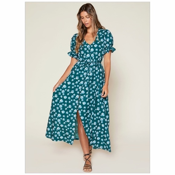 Nwt Outerknown Kira Dress Riviera Esalen Bloom Size Small
